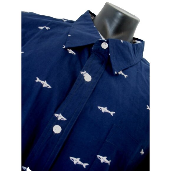 PaperDenim&Cloth Fishing Shirt Men's 4XL Blue Short SL Button Down - Picture 2 of 16